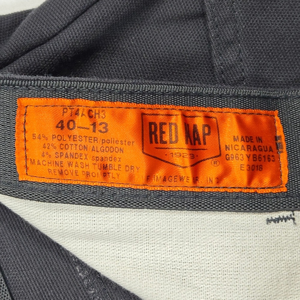 Red Kap Men Utility Cargo Shorts Black Workwear Stretch Size 40 Durable Casual - Picture 10 of 11